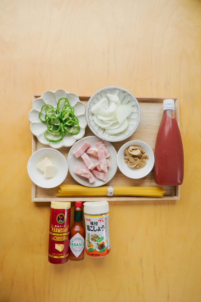 Japanese ketchup pasta Napolitan 